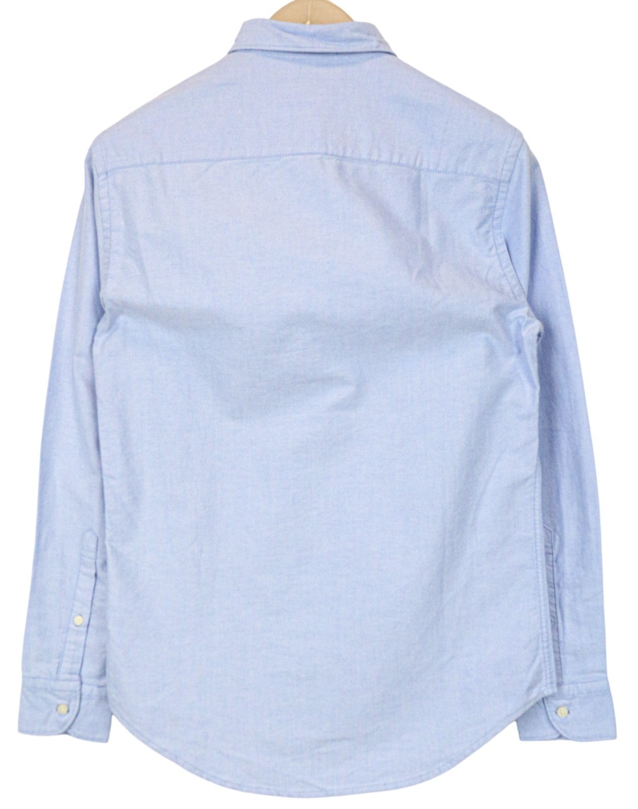 REPLAY vyriški marškinėliai XS dydžio, šviesiai mėlyni melanžo spalvos, grynos medvilnės, laisvalaikio stiliaus, su kišenėmis. 