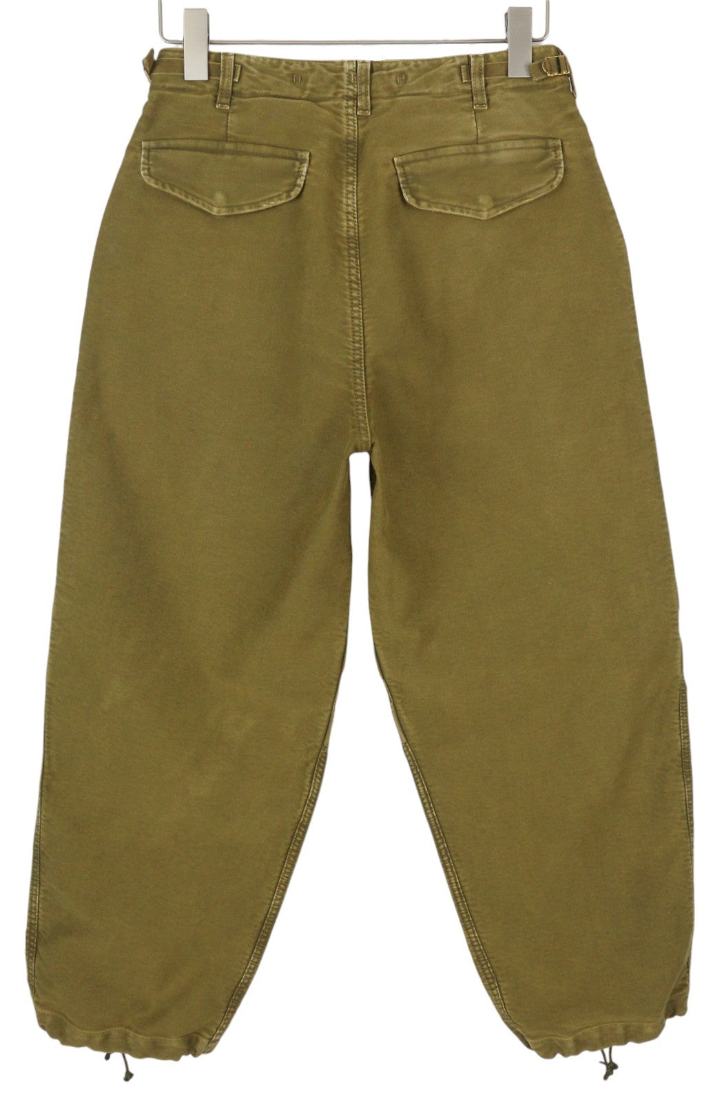 R13 kulkšnies karinės moteriškos kelnės 26 alyvuogių spalvos dažytos krovininės kelnės su užtrauktuku FW25 RRP1199 