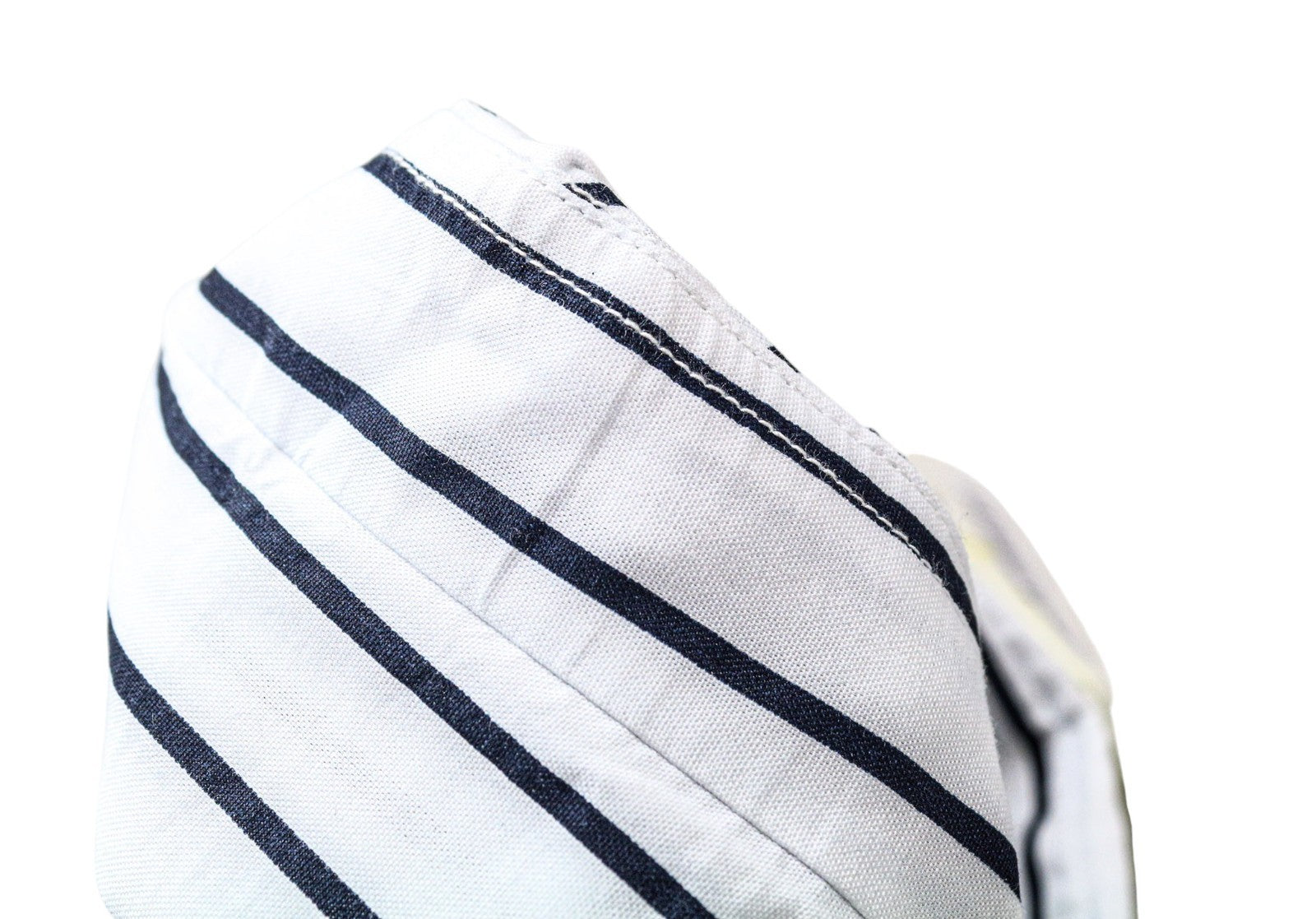 SCOTCH &amp; SODA vyriški marškinėliai M, balti dryžuoti, ploni, asimetriški medvilniniai marškinėliai ilgomis rankovėmis 