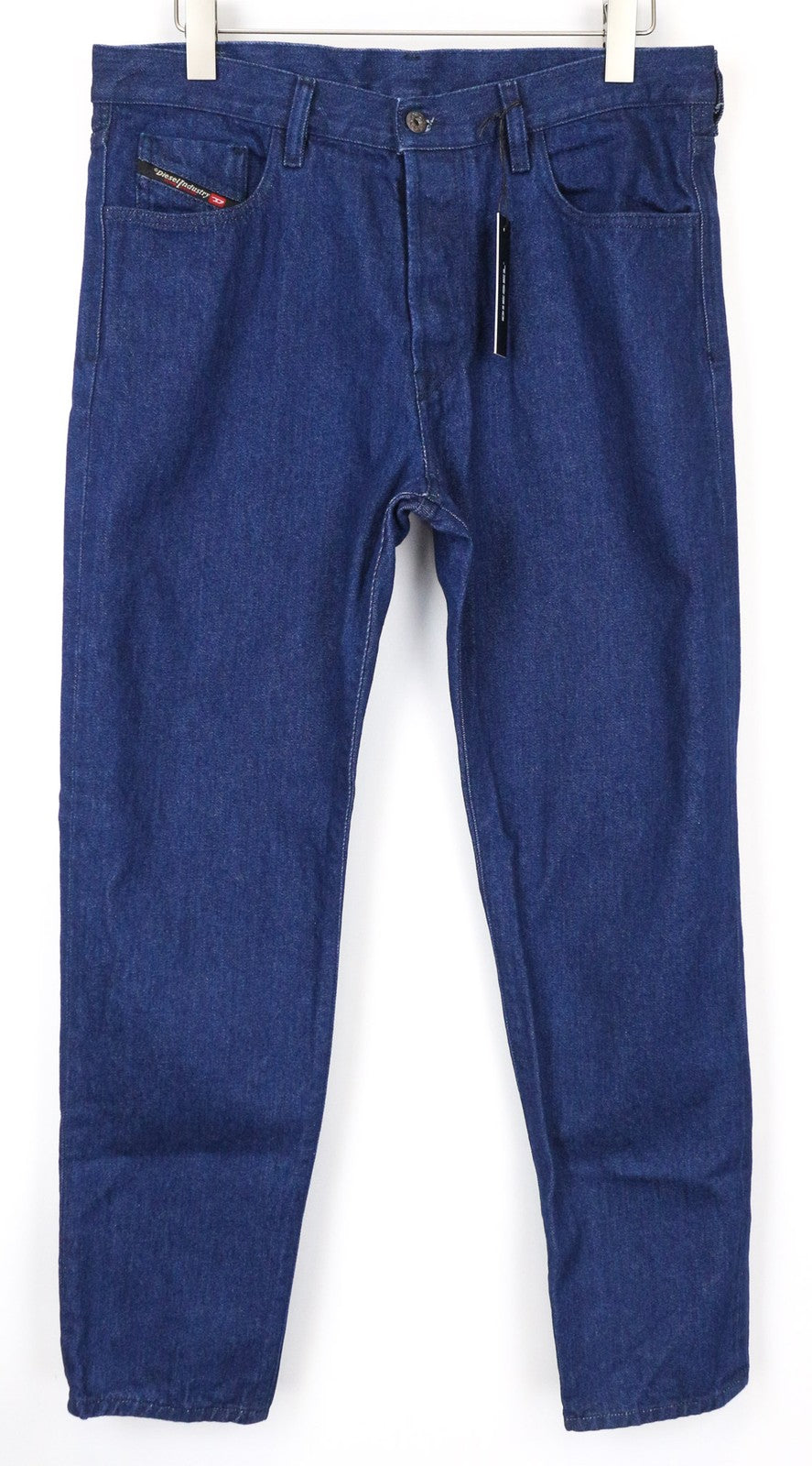 DIESEL Mharky 0078F Men's Jeans W34 Blue Slim Non-Stretch Button Fly Skinny