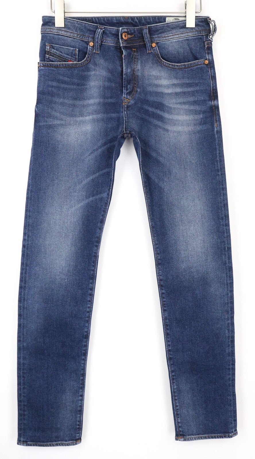 DIESEL Buster 084NS vyriški džinsai W28/L32 Slim Tapered mėlyni, tamprūs, įprasto kirpimo 