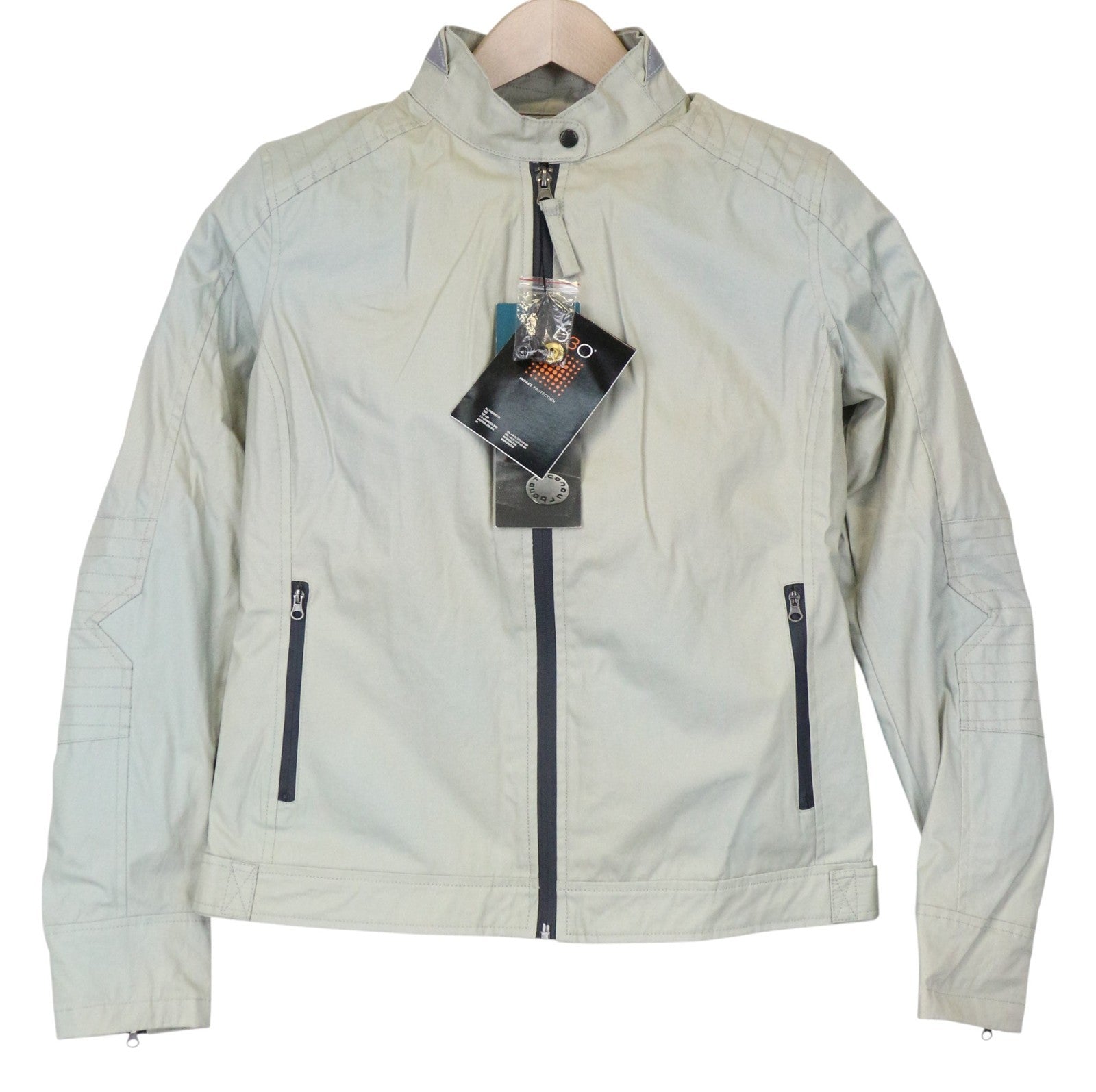 TUCANO URBANO Polette moteriška striukė EU36 šviesiai pilka su medvilniniu pamušalu motociklininko striukė 