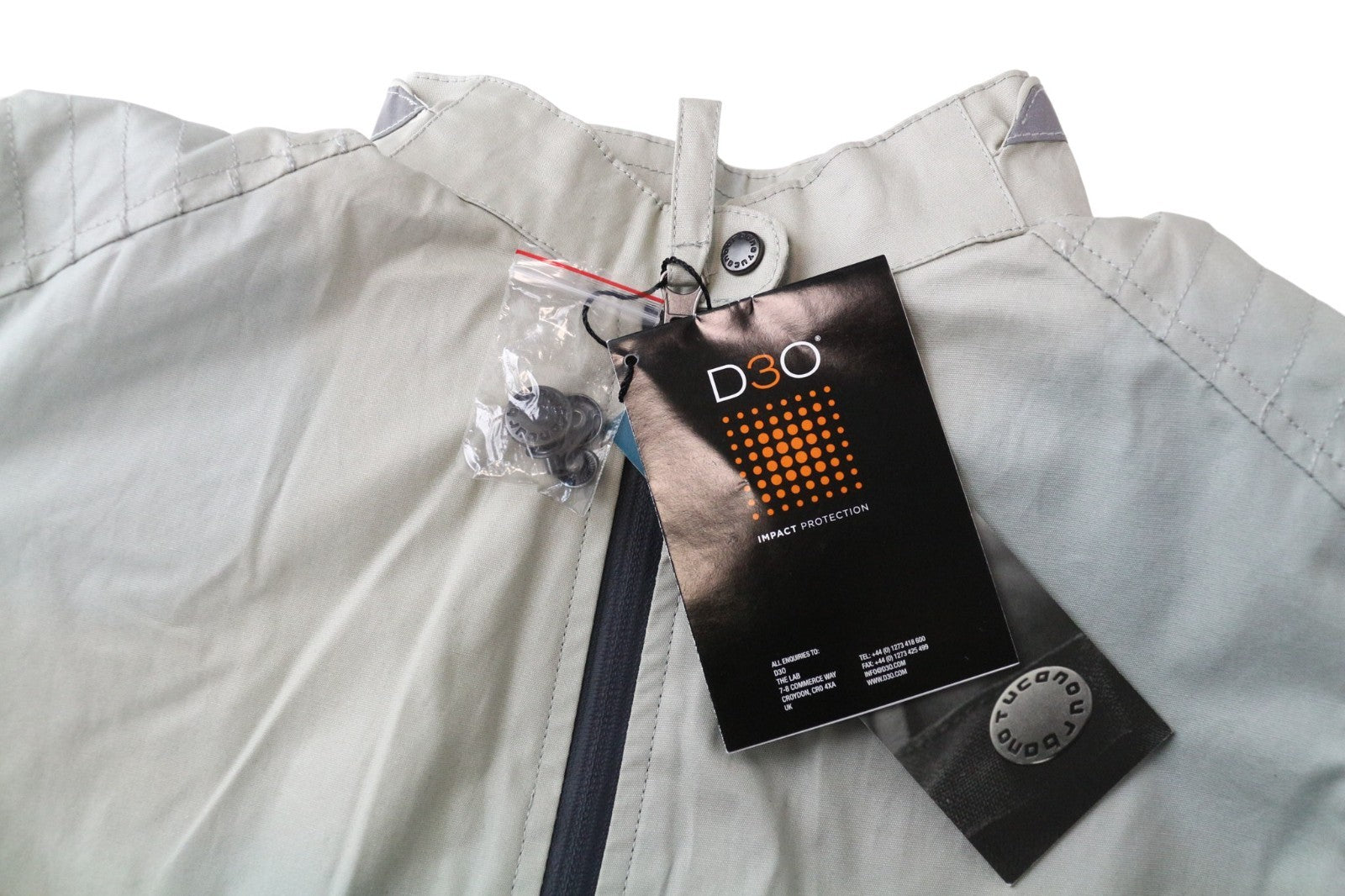 TUCANO URBANO Polette moteriška striukė EU36 šviesiai pilka su medvilniniu pamušalu motociklininko striukė 