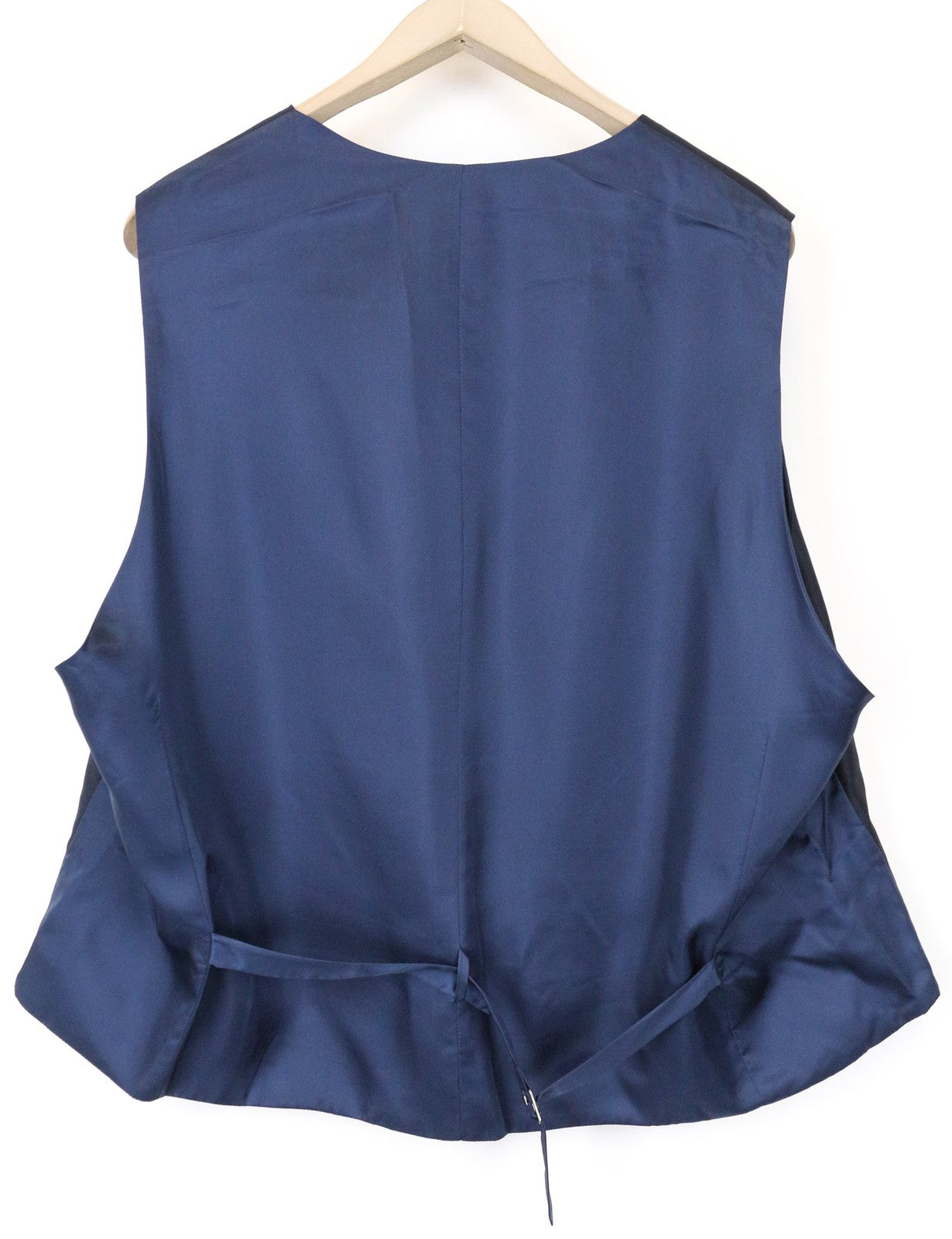 SUITSUPPLY Lazio Men's Waistcoat UK54S Blue Slim Pure Wool V-Neck Formal