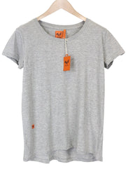 GOOD GENES Men's T-Shirt S Grey Melange Cotton Blend Jersey Crewneck Tee