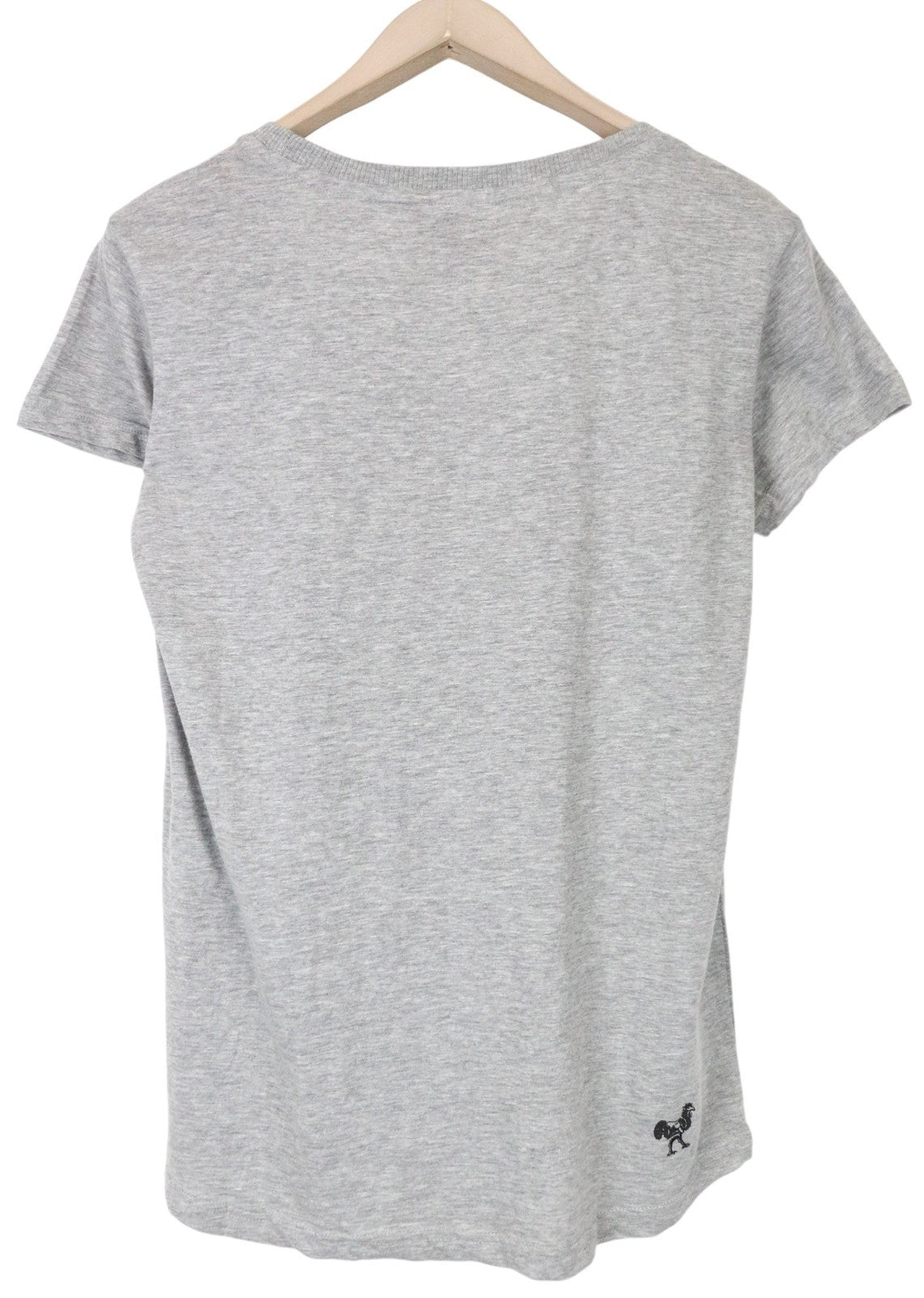 GOOD GENES Men's T-Shirt S Grey Melange Cotton Blend Jersey Crewneck Tee