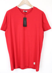 GAUDI Men's T-Shirt XL Red Cotton Short Sleeve Plain Pullover Tee Casual