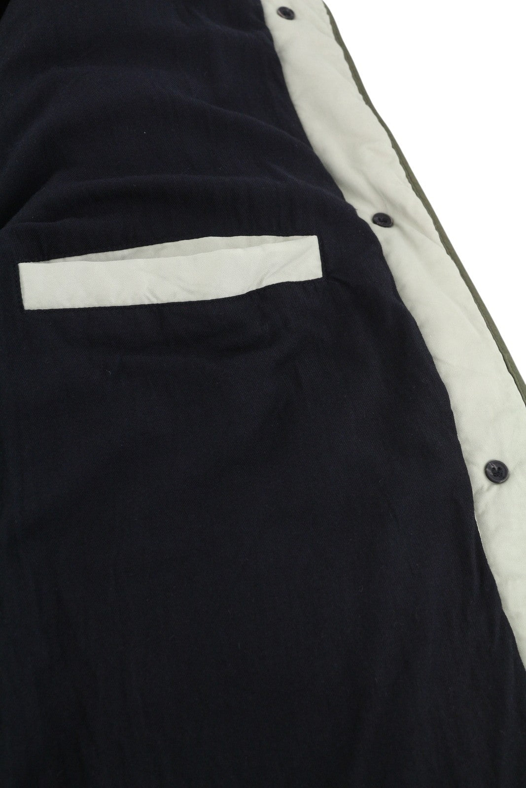 ALLSAINTS Foxi liner moteriškas švarkas EU42 žalias su sagomis ir dygsniuotomis apvalios kaklo kišenėmis 