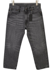 R13 Boyfriend moteriški džinsai 27 Wilson juodi ūsai su išblukusiais trumpais smailiais kraštais PS25 