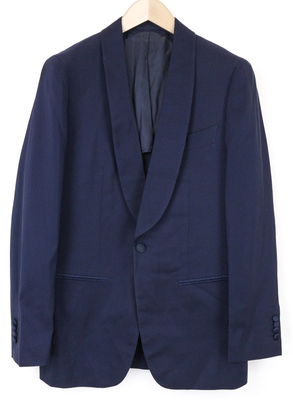 „SUITSUPPLY Manhattan“ vyriškas švarkas, UK38R, plonas medvilnės ir šilko mišinio mėlynas, formalus 