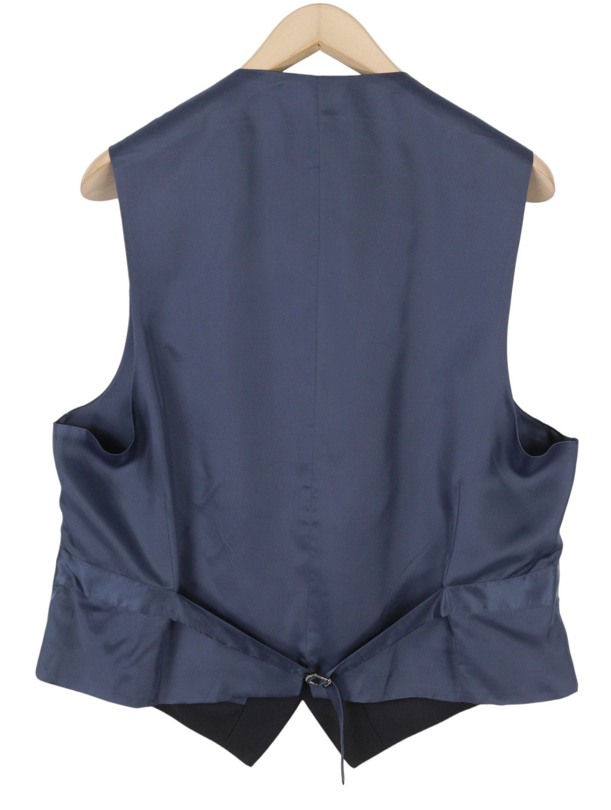 SUITSUPPLY Ferrara vyriška liemenė UK46S tamsiai mėlyna vilnonė oficiali liemenė su sagomis 