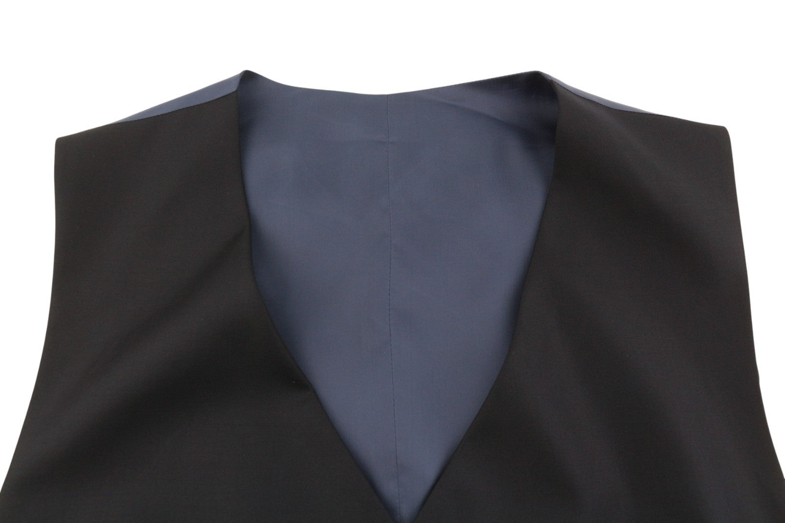 SUITSUPPLY Ferrara vyriška liemenė UK46S tamsiai mėlyna vilnonė oficiali liemenė su sagomis 