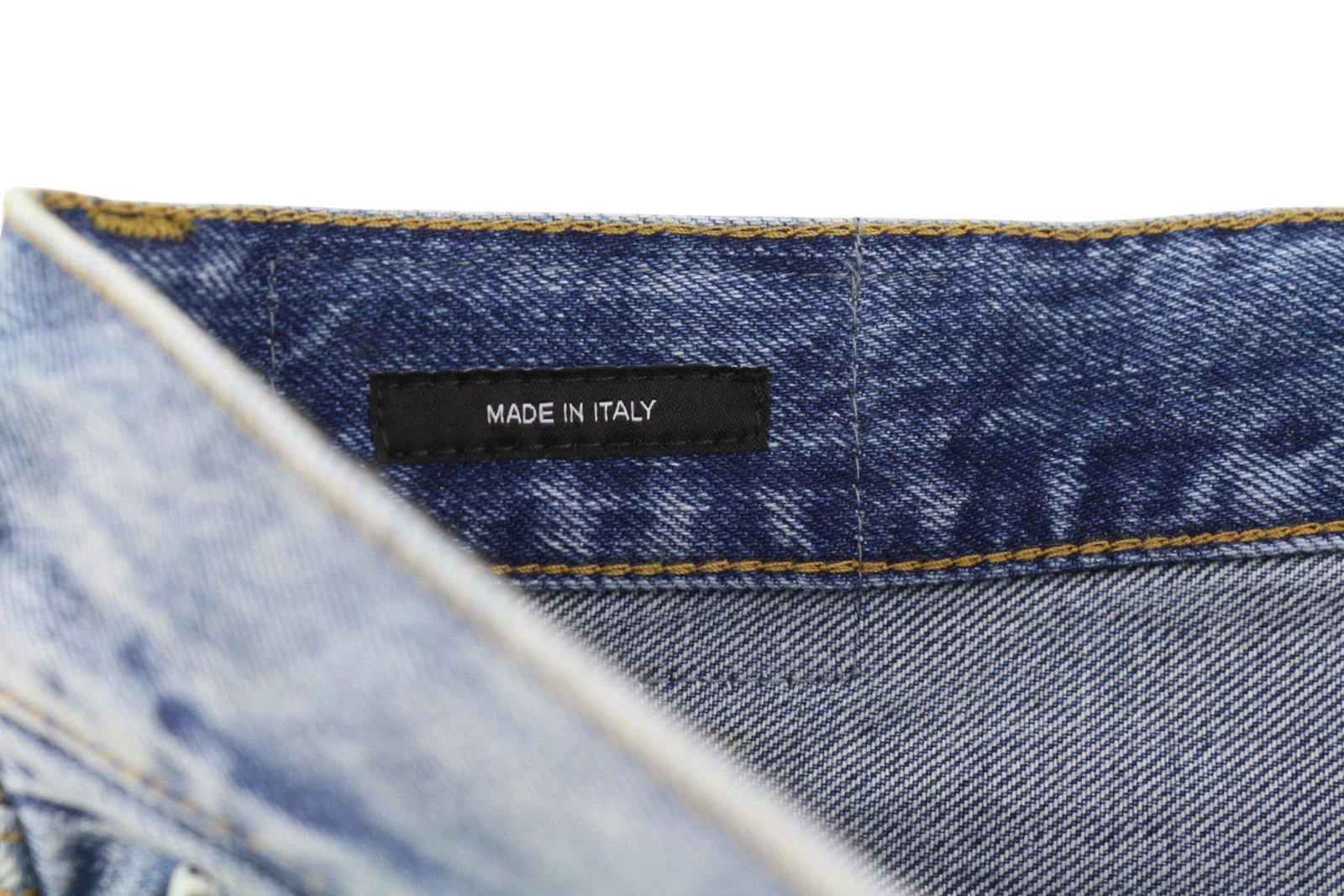 R13 Boyfriend moteriški džinsai 25 Jasper ūsai su išblukusiu trumpinimu, mėlyni PF25 