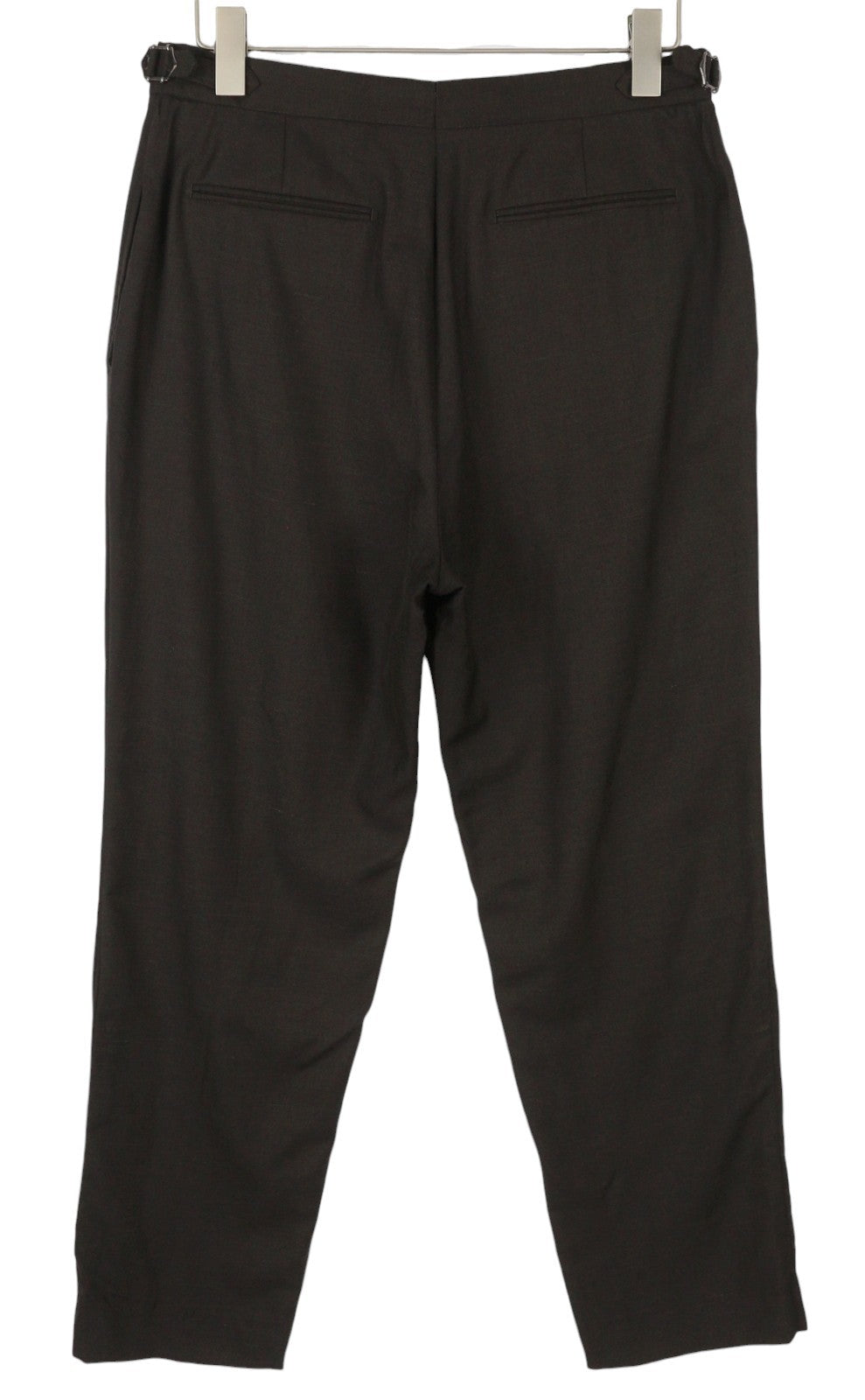 SUITSUPPLY Brescia vyriškos kelnės, UK42L, rudos, vilnonės, šilko, lininės, siaurėjančios, su užtrauktuku. 