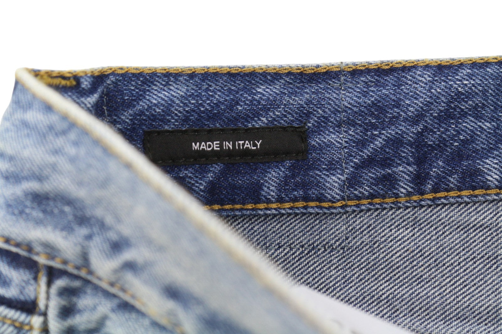 R13 Boyfriend moteriški džinsai 28 Jasper ūsai su išblukusiu trumpinimu, mėlyni PF25 