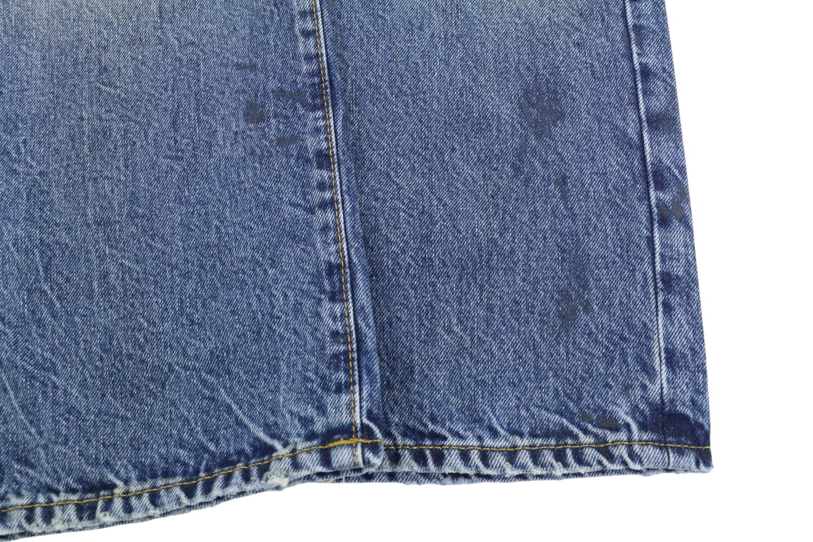 R13 Boyfriend moteriški džinsai 26 Jasper Straight Fit ūsai iki kulkšnies mėlyni PF25 