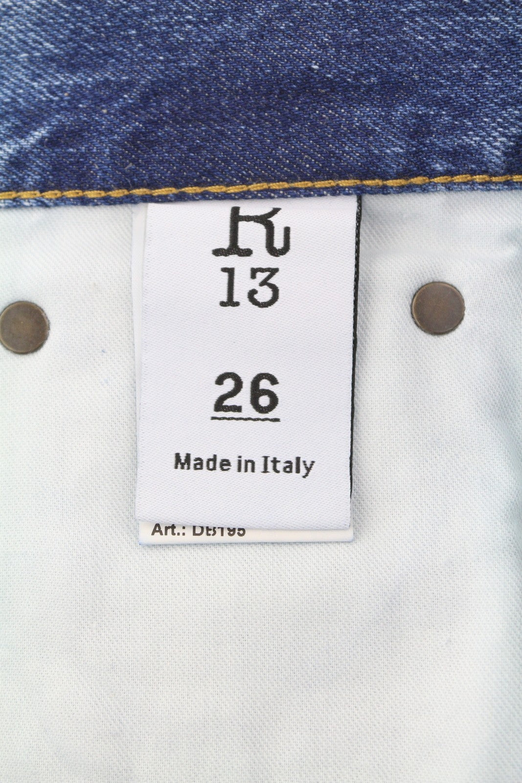 R13 Boyfriend moteriški džinsai 26 Jasper Straight Fit ūsai iki kulkšnies mėlyni PF25 