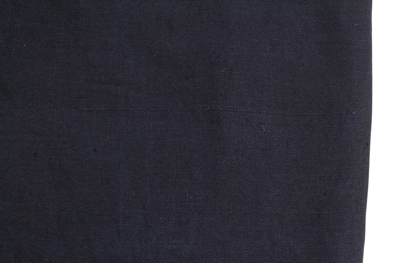 SUITSUPPLY Brescia vyriškos kelnės ~W33 tamsiai mėlynos lininės su atlenkimu, siaurėjančiu kirpimu, plokščiapadžiai 