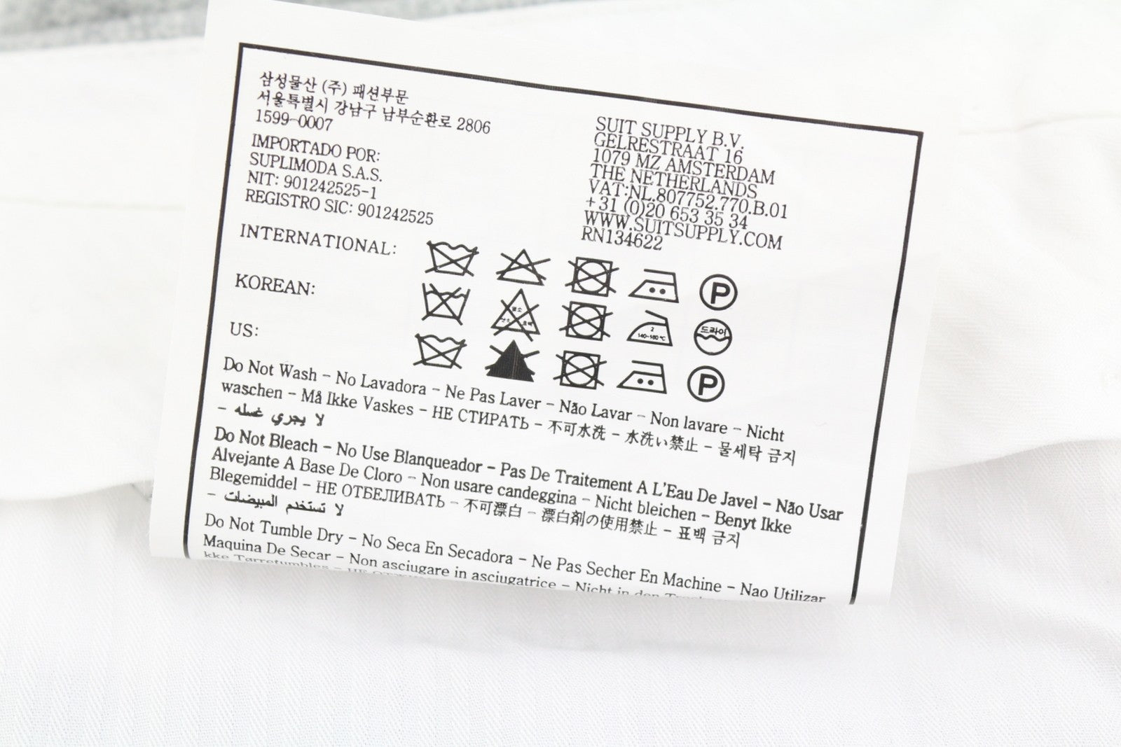 SUITSUPPLY Vigo ZC vyriškos kelnės UK30S pilkos melanžo flanelinės vilnos klostės siaurėjančios 