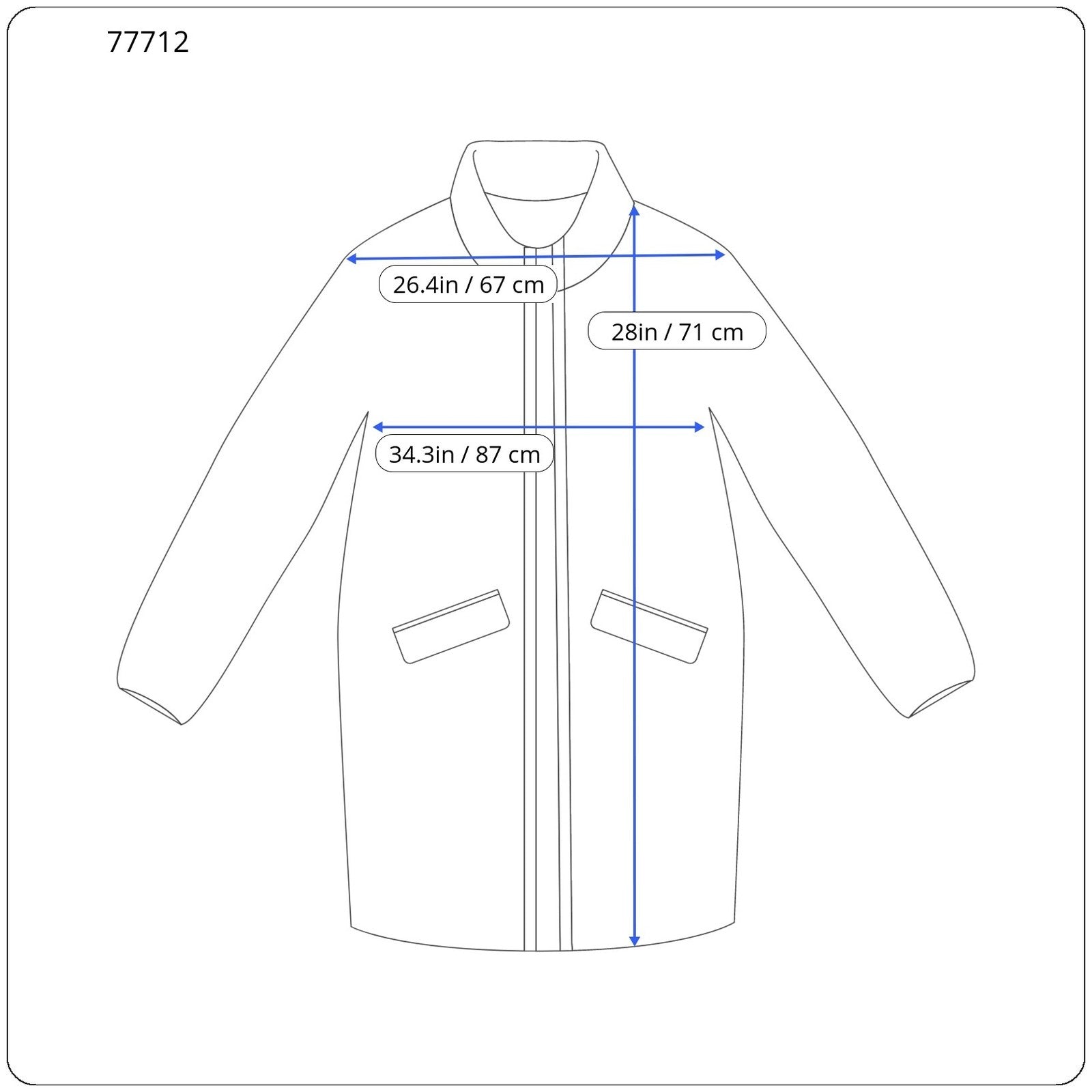 DESIGUAL moteriškas paltas 40 mėlynas languotas tartano vilnos mišinio kimono su atpalaiduojančia kaklu 