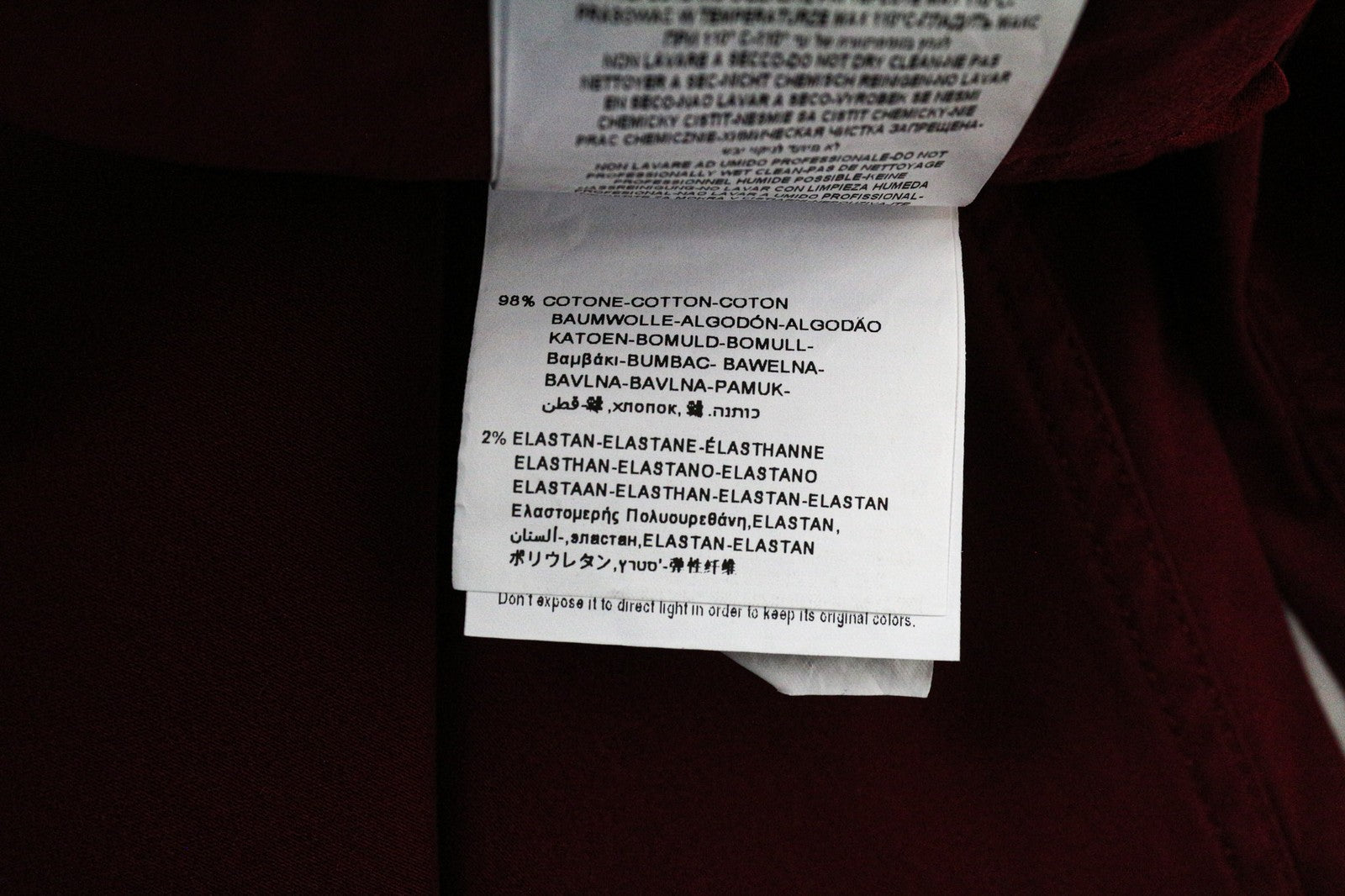 REPLAY Tom vyriškos kelnės W34/L30 raudonos tamprios chino kelnės su tiesia klešne, klasikinio stiliaus užtrauktuku 