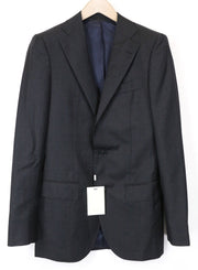 „SUITSUPPLY Lazio“ vyriškas švarkas, UK38L, plonas, tamsiai pilkas, melanžo spalvos, oficialus paltas 