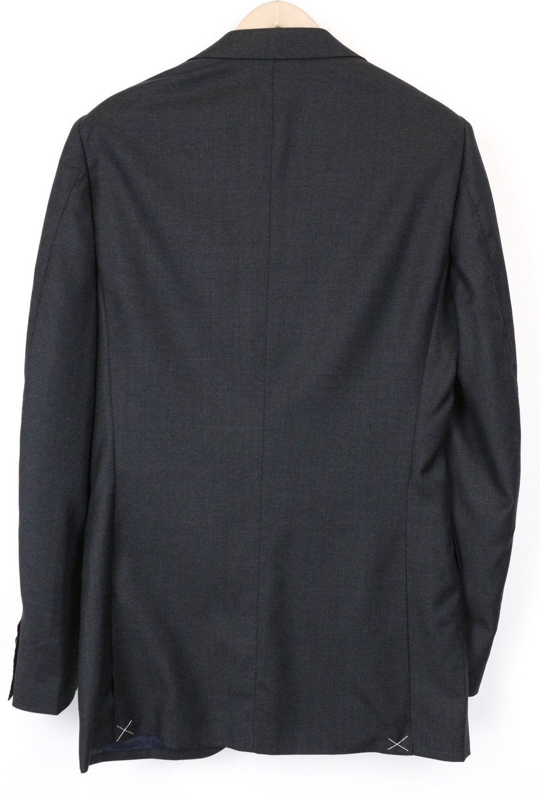 „SUITSUPPLY Lazio“ vyriškas švarkas, UK38L, plonas, tamsiai pilkas, melanžo spalvos, oficialus paltas 