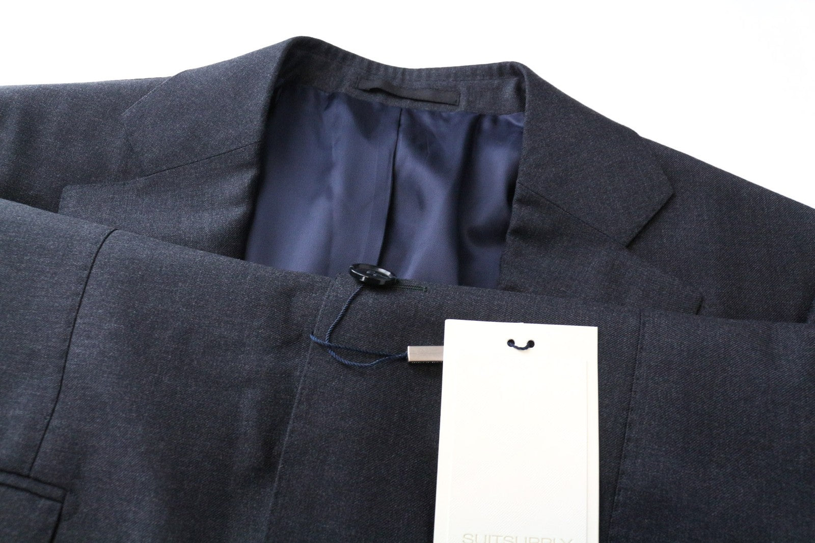 „SUITSUPPLY Lazio“ vyriškas švarkas, UK38L, plonas, tamsiai pilkas, melanžo spalvos, oficialus paltas 