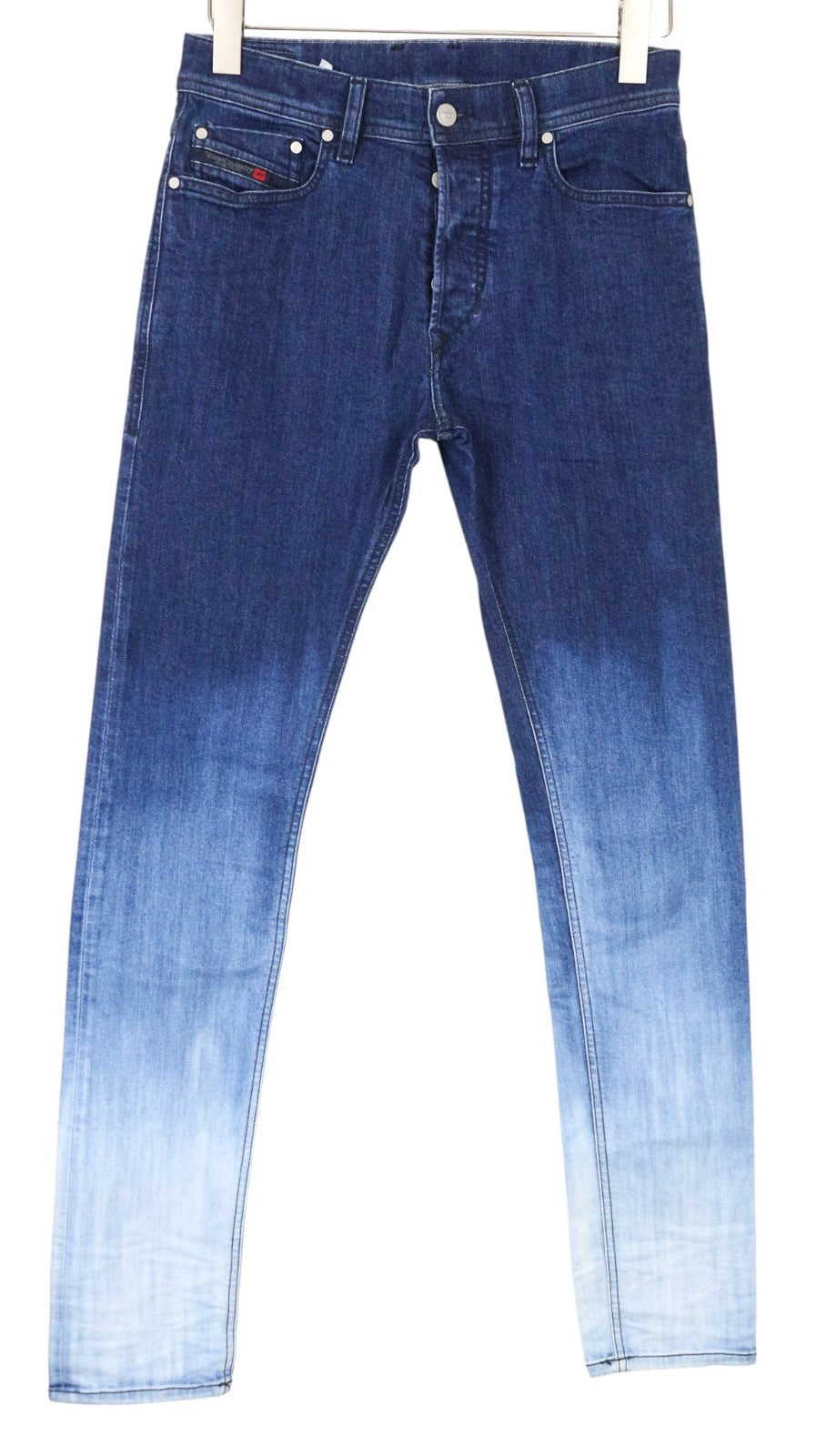 DIESEL Tepphar 084MM Men's Jeans W28/L32 Slim Carrot Blue Stretch Button Fly