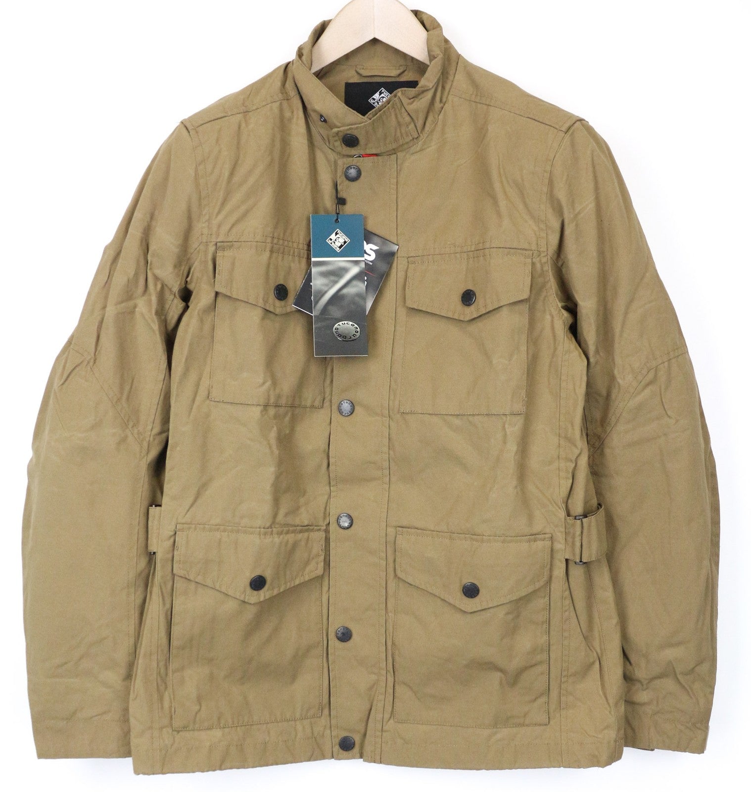 TUCANO URBANO Robert vyriška striukė IT48 smėlio spalvos, vandeniui atspari, kvėpuojanti, motociklams 