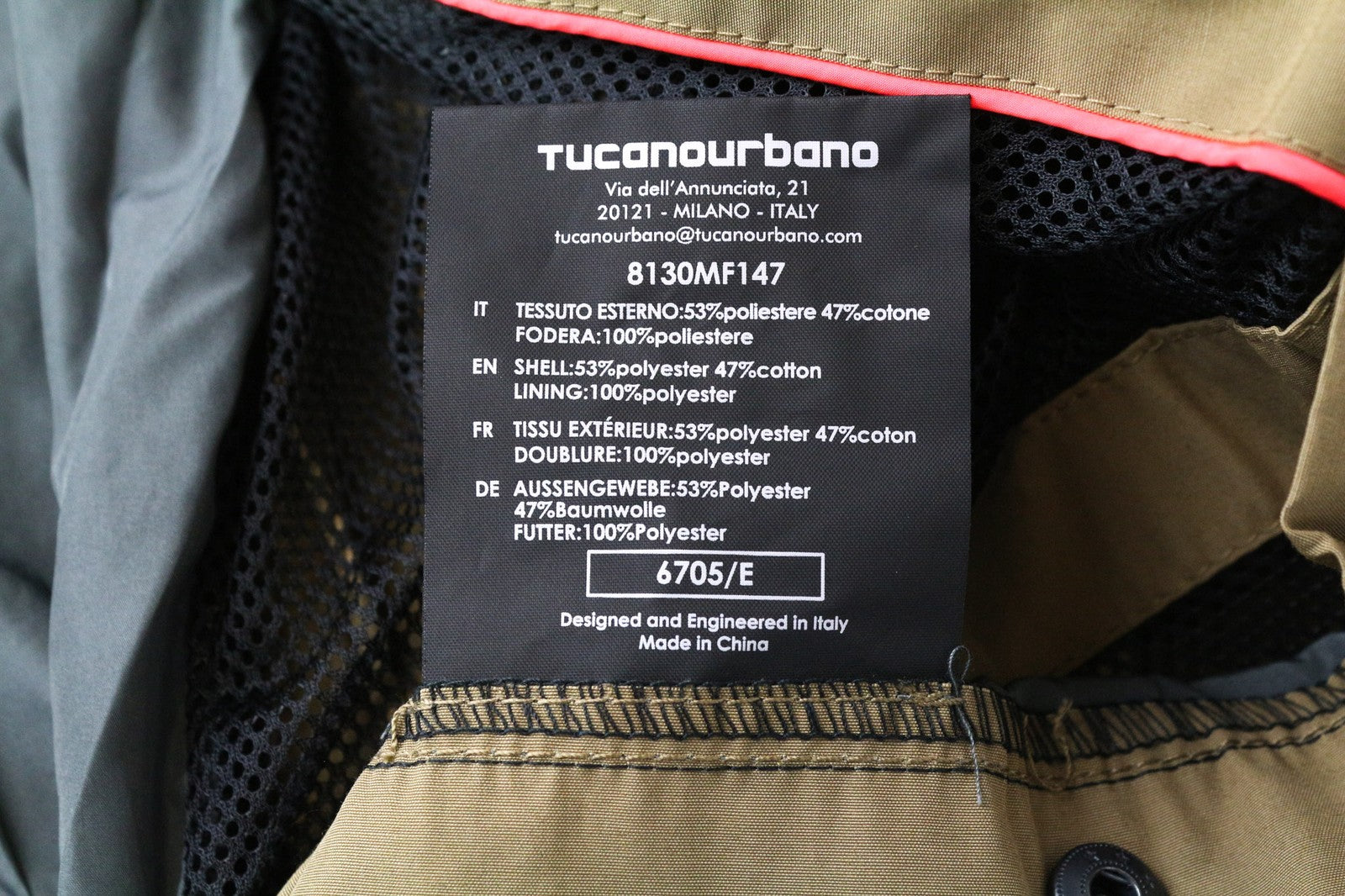 TUCANO URBANO Robert vyriška striukė IT48 smėlio spalvos, vandeniui atspari, kvėpuojanti, motociklams 