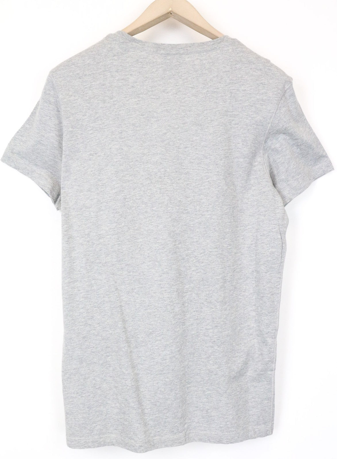 SCOTCH &amp; SODA moteriški marškinėliai M pilki siuvinėti medvilninio džersio megztiniai su apvalia juostele