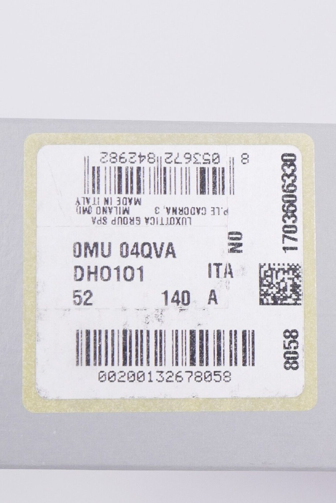 Miu Miu MU04QVA moteriški akiniai nuo saulės su rudais kvadratiniais rėmeliais, demonstraciniais lęšiais, 140 mm pilnu rėmeliu.