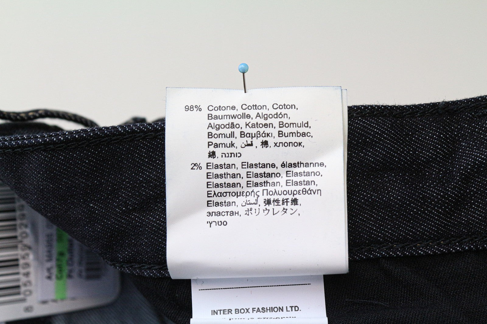 REPLAY Newbill vyriški džinsai W30/L34 Comfort Straight tamsiai mėlyni medvilniniai tamprūs džinsai 