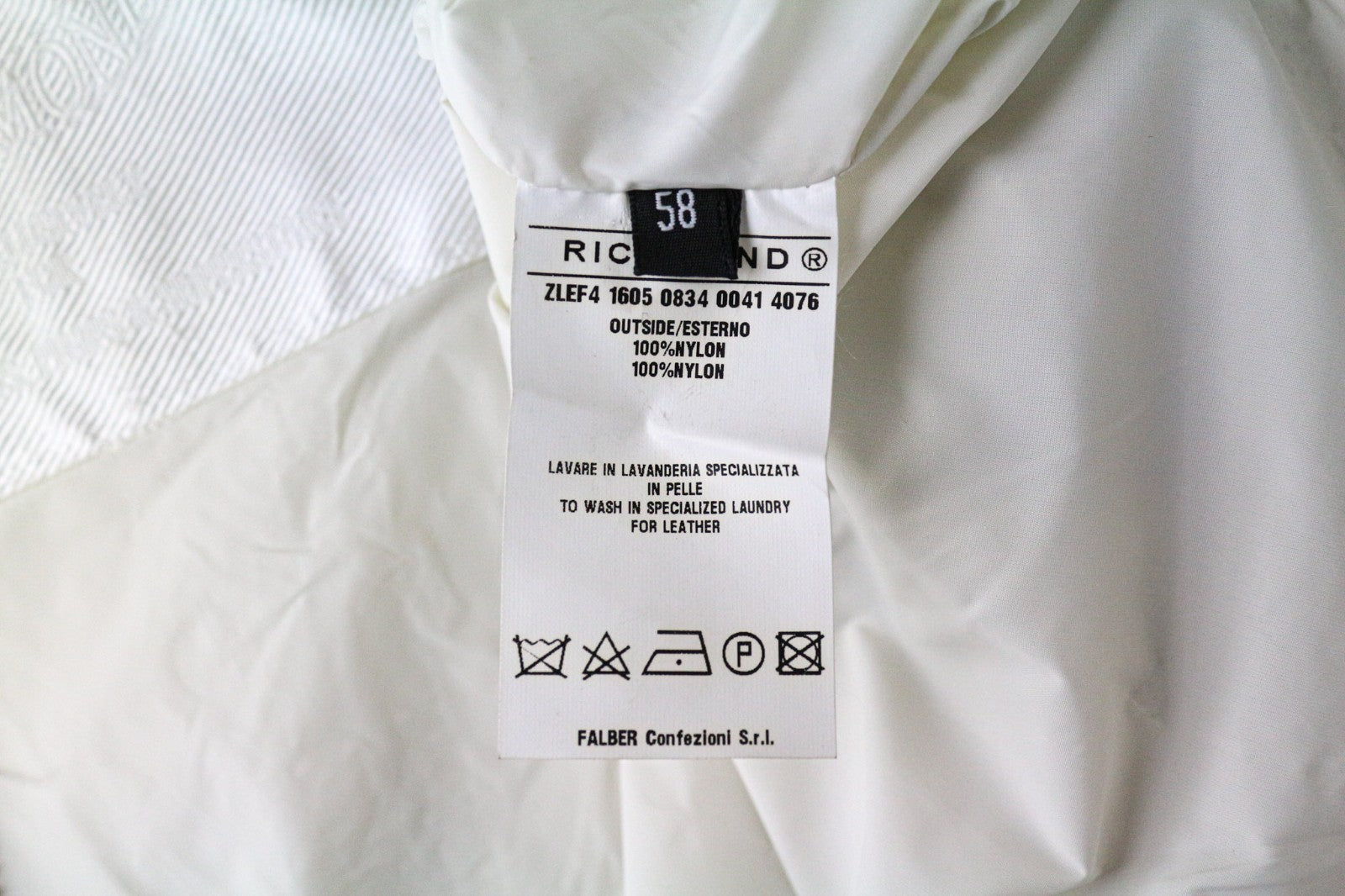 RICHMOND vyriška striukė 58, balkšva, lengva, su keliomis kišenėmis, laisvalaikio stiliaus, su užtrauktuku 