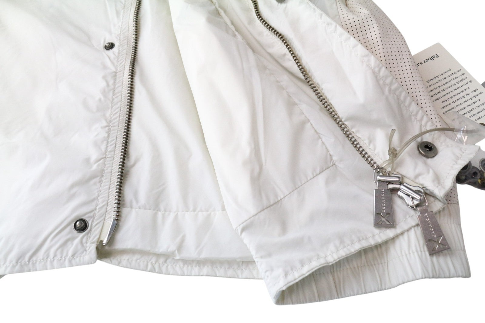 RICHMOND vyriška striukė 58, balkšva, lengva, su keliomis kišenėmis, laisvalaikio stiliaus, su užtrauktuku 