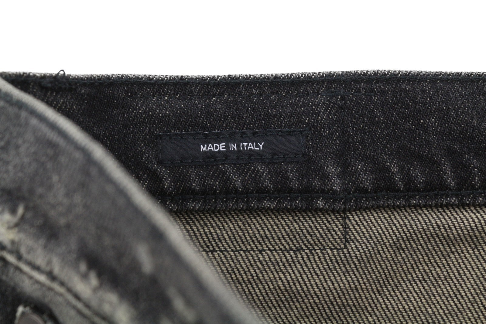 R13 Boyfriend moteriški džinsai, 28 dydžio, Abbey Black, išblukusios, plėšytos, tiesaus kirpimo, FW25 