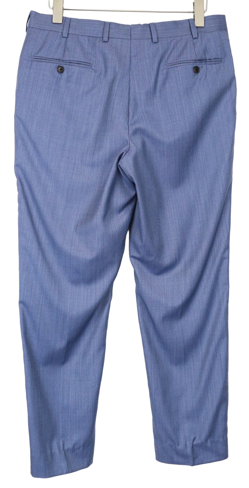 SUITSUPPLY Sienna vyriškos kelnės UK40R mėlyna grynos vilnos klostuota suknelė su pamušalu 