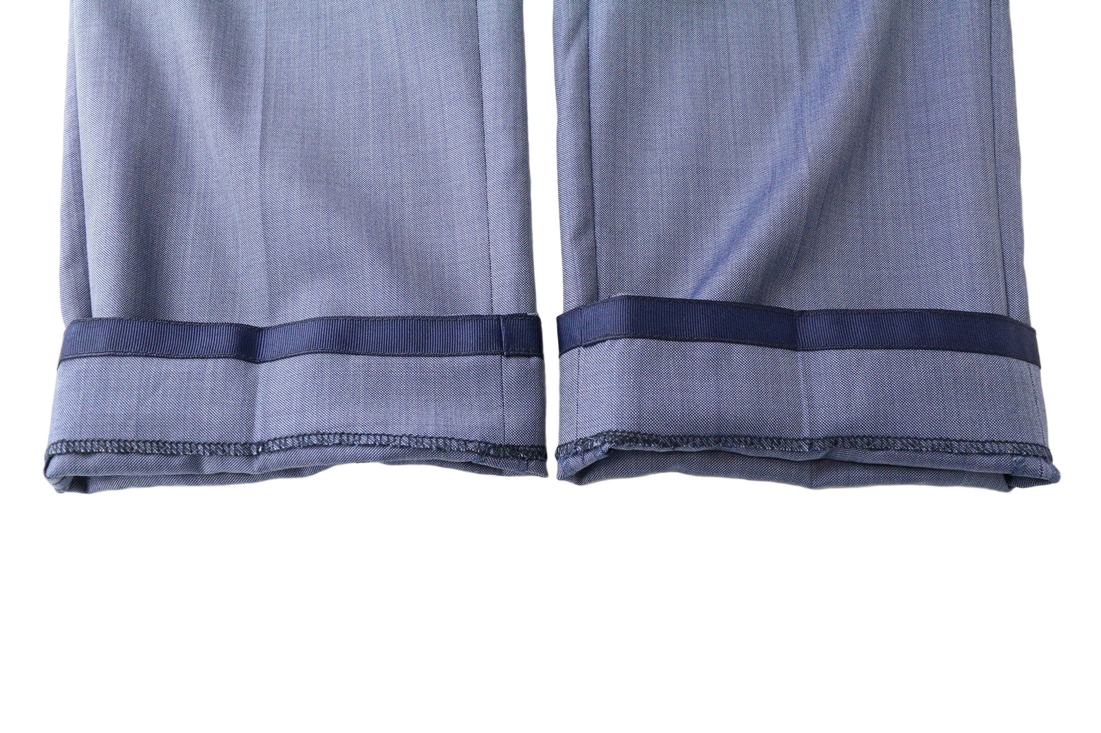 SUITSUPPLY Sienna vyriškos kelnės UK40R mėlyna grynos vilnos klostuota suknelė su pamušalu 