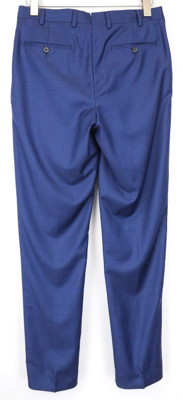 SUITSUPPLY Brescia vyriškos kelnės, UK36R, mėlynos, klostytos, gryno klasikinio kirpimo 