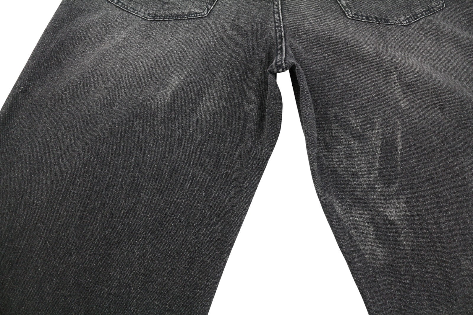 R13 Damon klostuoti moteriški džinsai 29 Ellery juodi ūsai išblukę laisvo kirpimo džinsai 