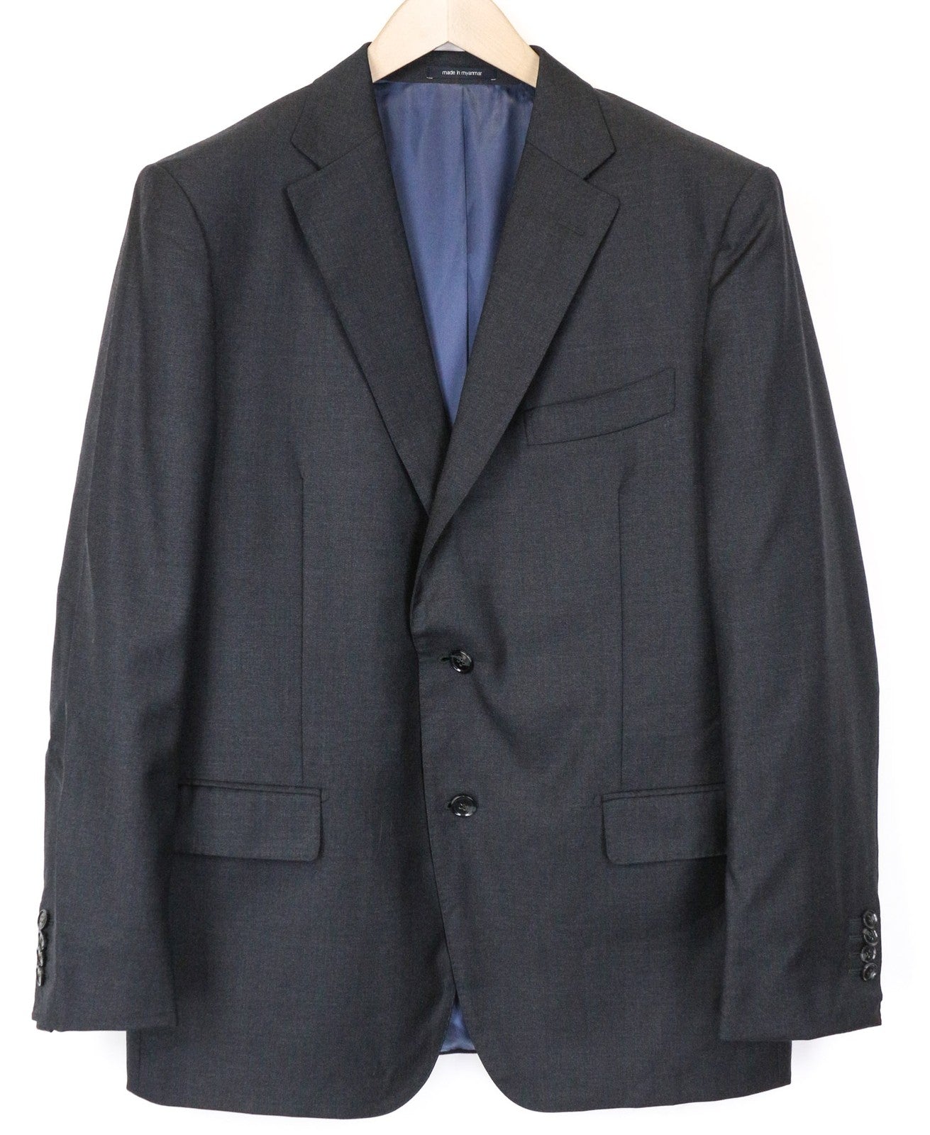 „SUITSUPPLY Napoli“ vyriškas švarkas „UK46R“ pilkas vilnonis „Super 110's“ klasikinis oficialios suknelės modelis 