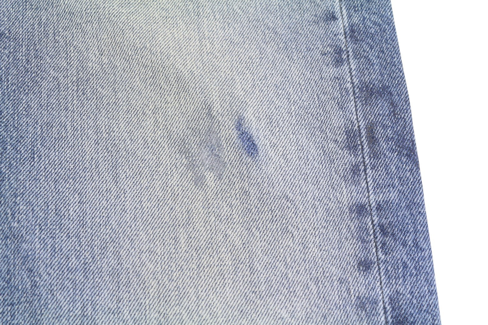 R13 Boyfriend moteriški džinsai 23 Jasper Whiskers išblukęs trumpintas užtrauktukas mėlynas džinsinis PF25 