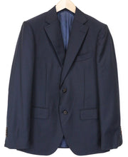 „SUITSUPPLY Napoli“ vyriškas švarkas, UK38R, tamsiai mėlynas, vilnonis „Super 110's Classic“ 