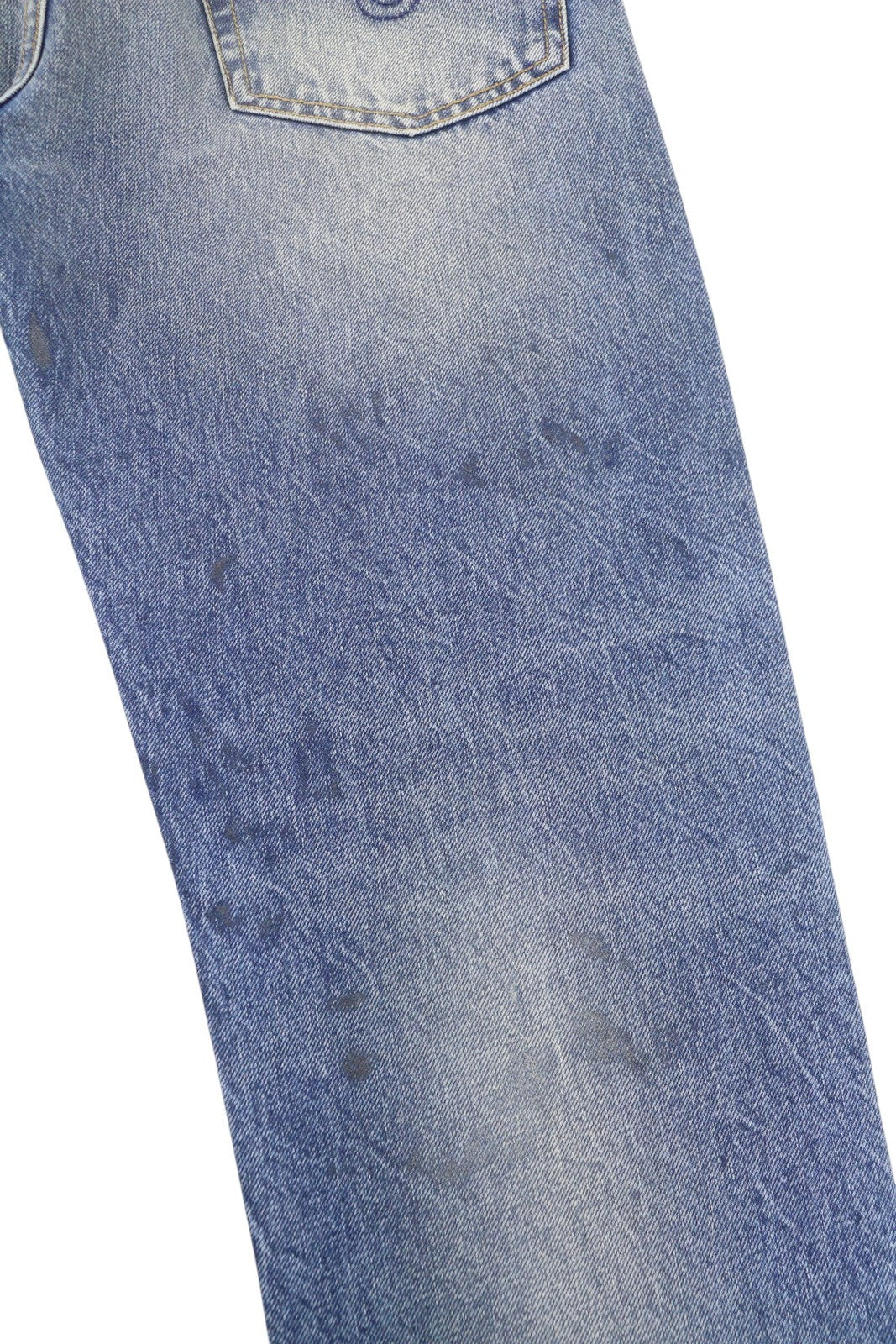 R13 Boyfriend moteriški džinsai 26 Jasper ūsai su išblukusiu trumpintu užtrauktuku mėlyni džinsai PF25 