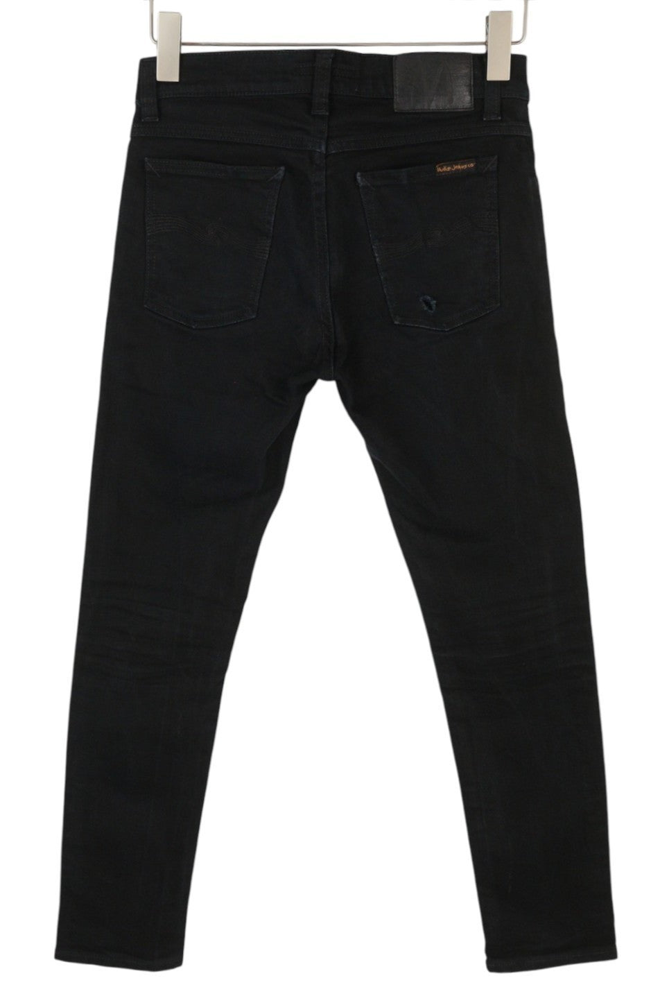 NUDIE JEANS Tilted Tor vyriški džinsai W30/L32 Dry Ever Black Organic Skinny Buttons 
