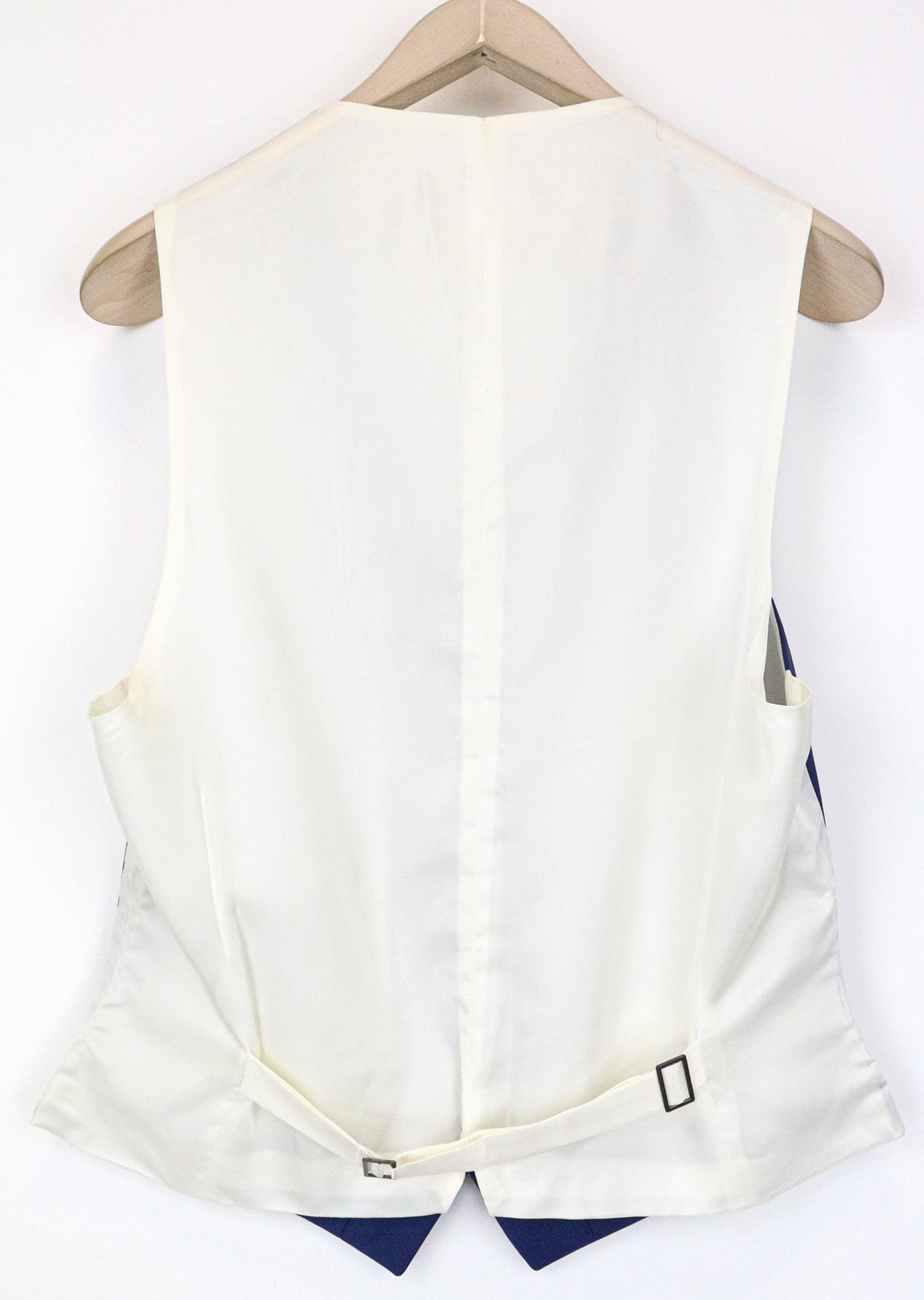 SUITSUPPLY Bari vyriška liemenė UK38R mėlyna vilnonė mohera klasikinė su V formos iškirpte ir pamušalu 