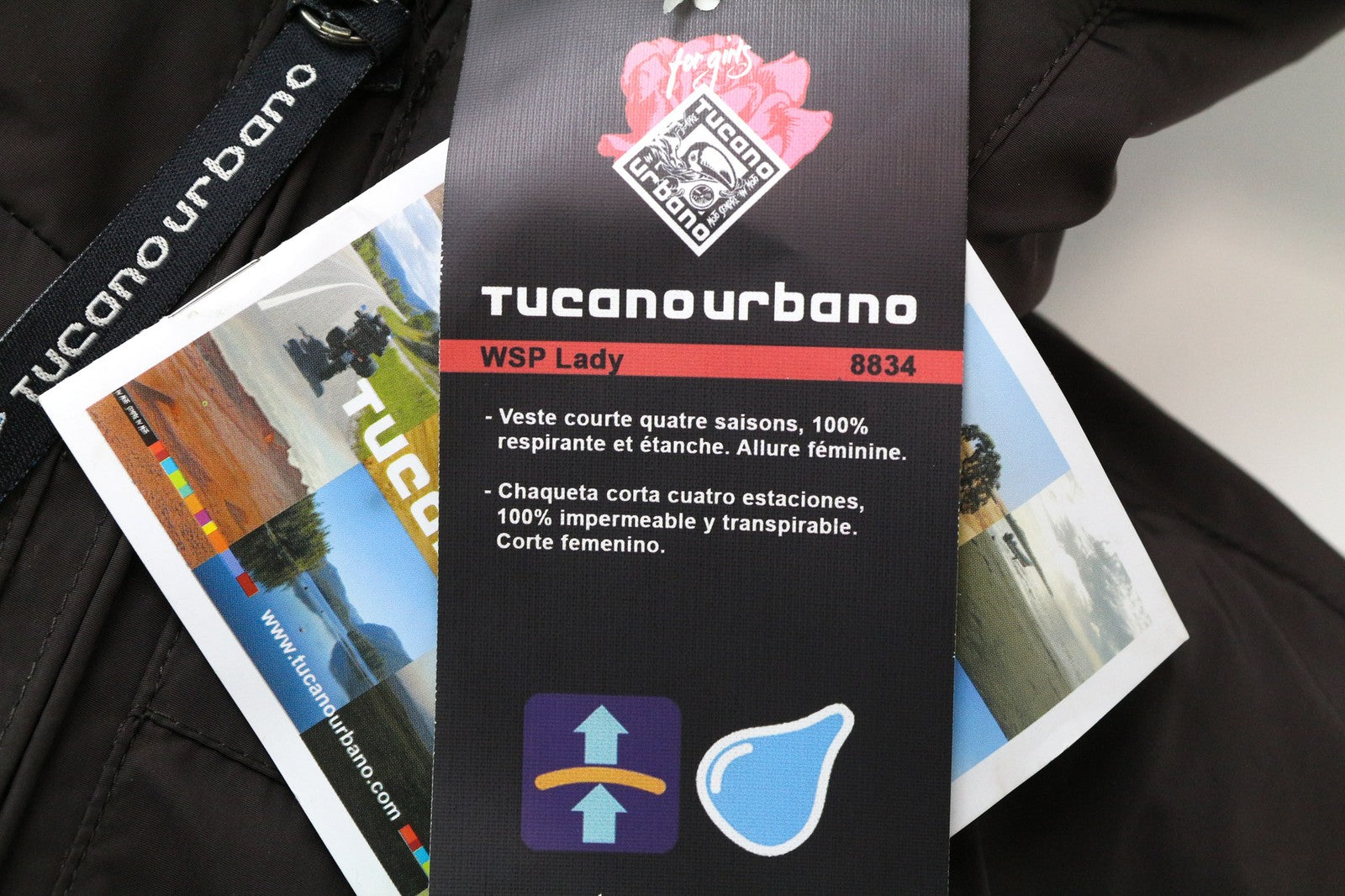 TUCANO URBANO WSP moteriška striukė su gobtuvu ir ruda IT38, ilga kirpimo 