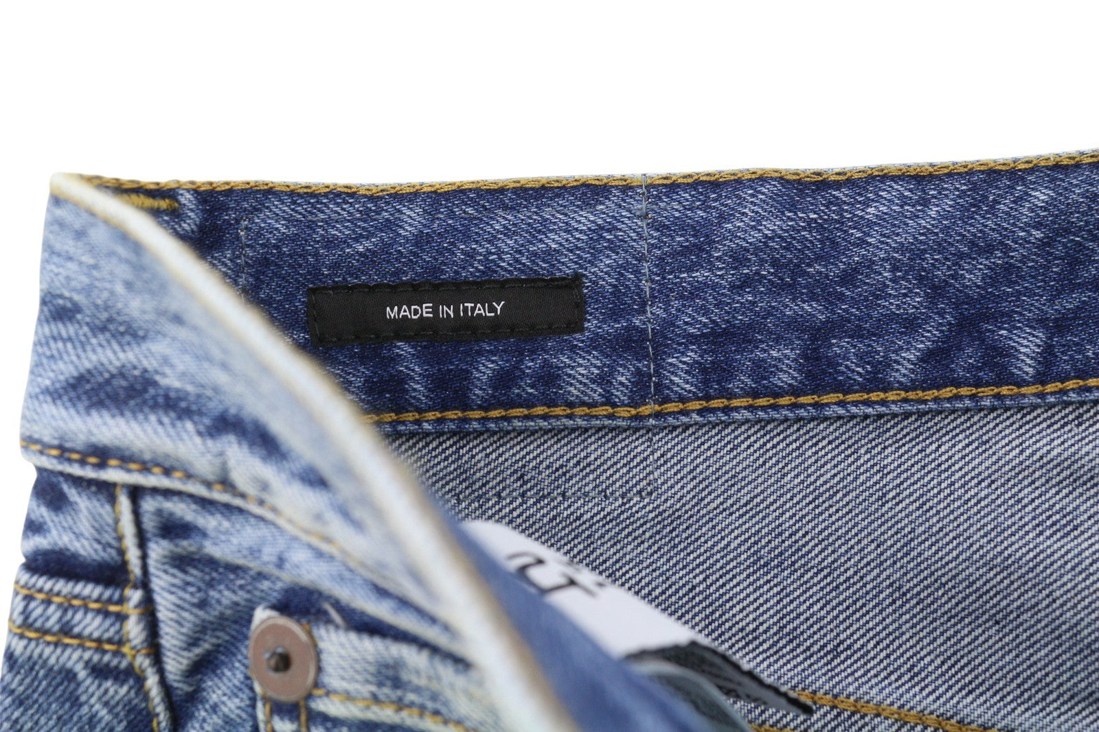 R13 Boyfriend moteriški džinsai 26 Jasper tiesūs trumpi ūsai išblukusi mėlyna PF25 