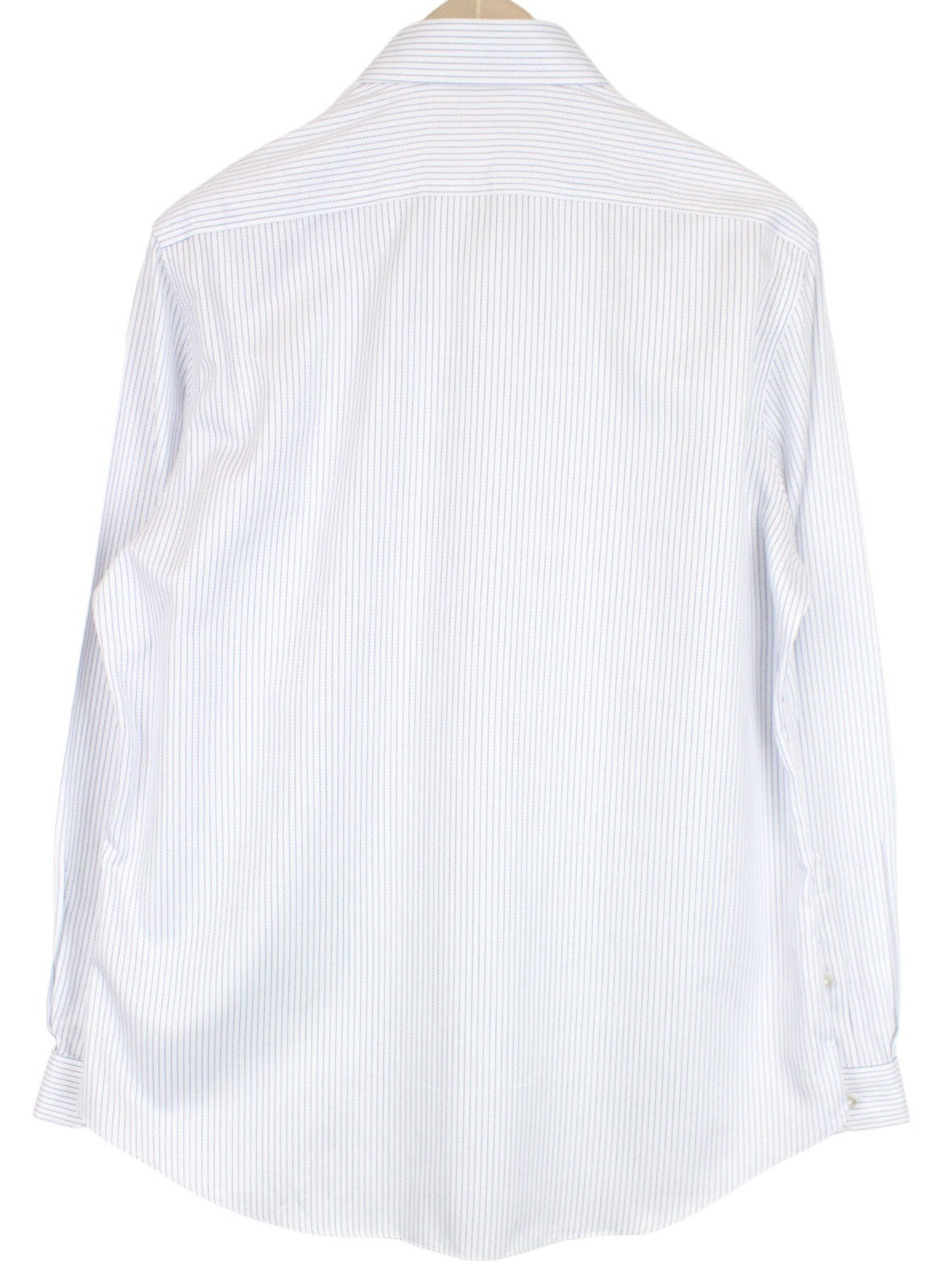 „SUITSUPPLY“ vyriški oficialūs marškinėliai, 41 dydžio, ploni, ilgomis rankovėmis, dryžuoti, mėlyni, medvilniniai 